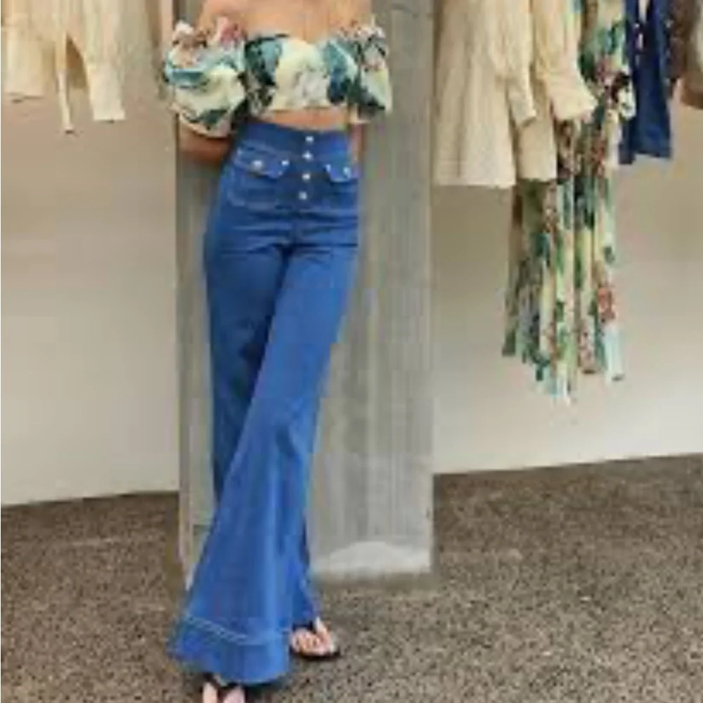 NWT RARE Alice McCall Woodstock Wide Leg Denim - Picture 2 of 16